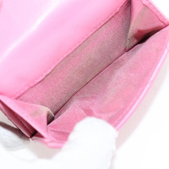 CHANEL Matelasse Compact Wallet Lamb Skin Pink Gold - Picture 7 of 16